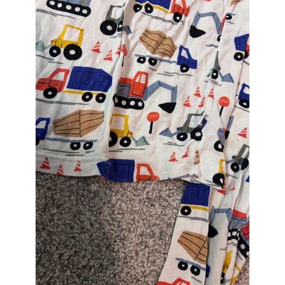 Little Sleepies Construction Trucks Pajamas Long Sleeve Pants Kids Size 2T PLAY - Picture 3 of 5